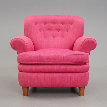 Josef Frank, a model 568 easy chair, Svenskt Tenn, Sweden.