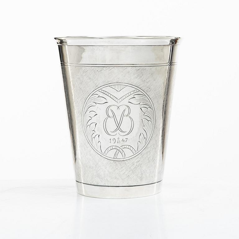 W.A. Bolin, A silver beaker, Stockholm 1947.