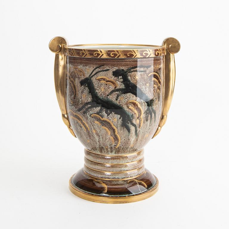 A Josef Ekberg, flintware urn from Gustavsberg early 1900s.