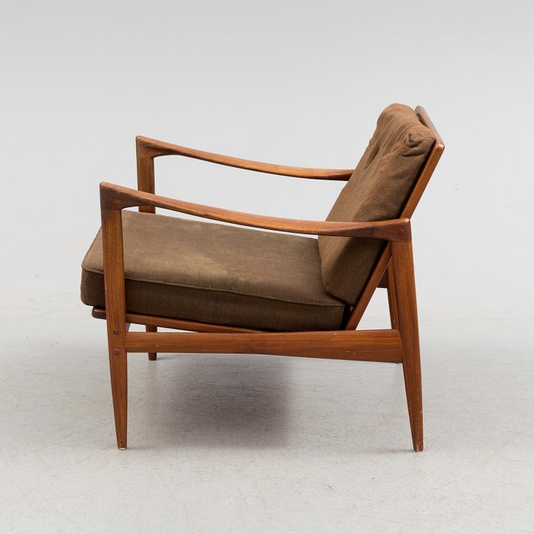 IB KOFOD LARSEN, a 'Kandidaten' teak easy chair from OPE möbler, 1960's.