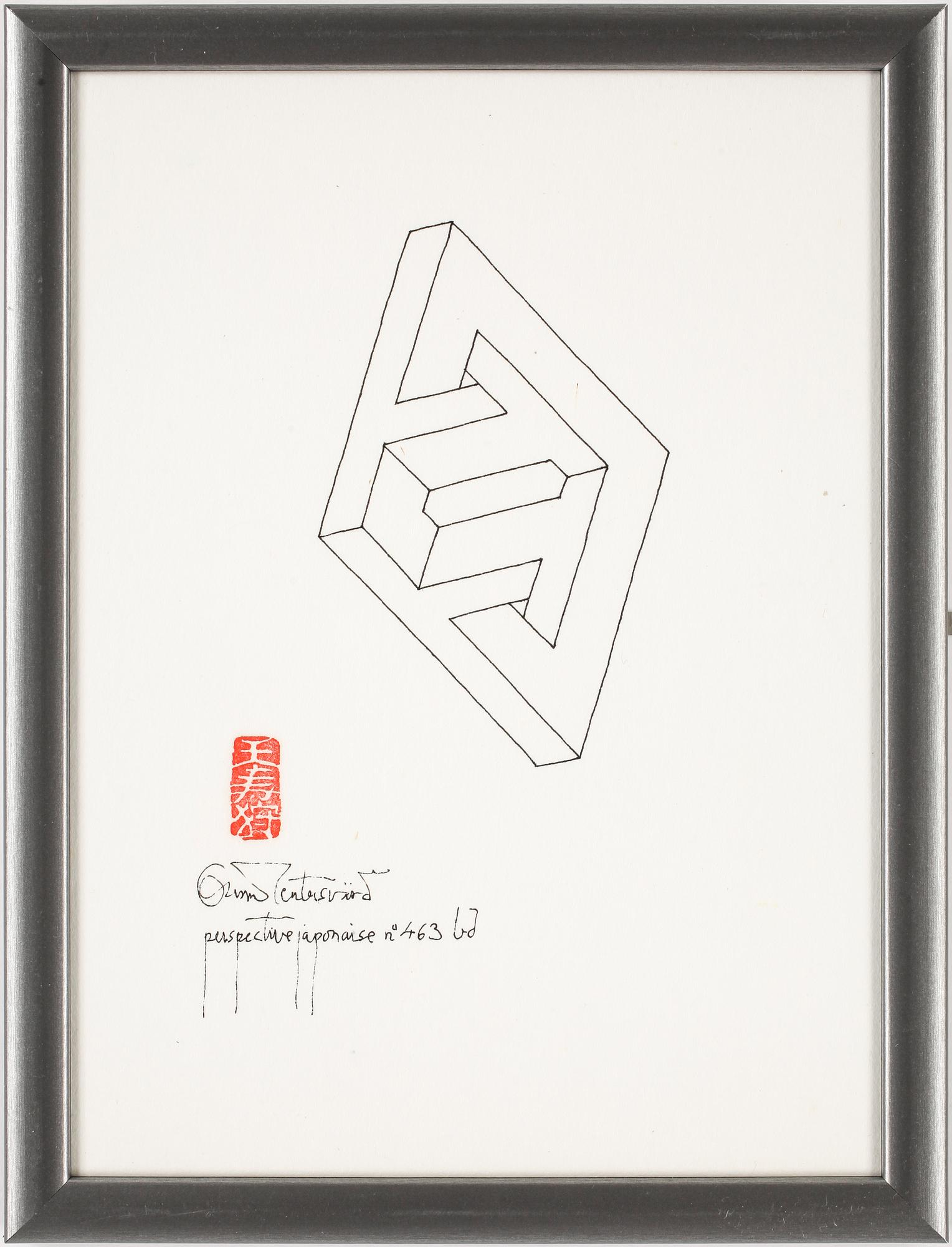 OSCAR REUTERSVÄRD, tusch, signerad.