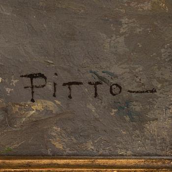 GIUSEPPE PITTO, olja på duk, signerad.