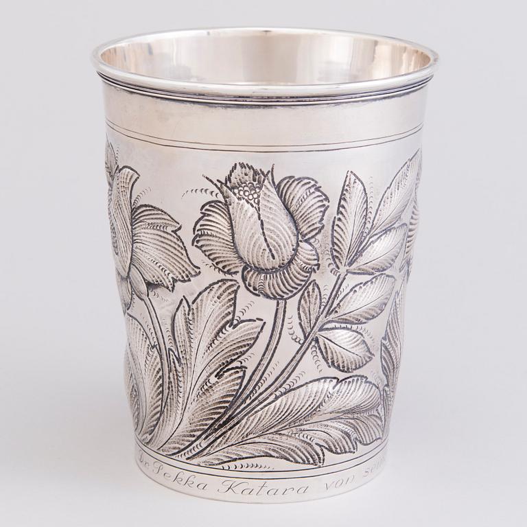 A Danish sterling silver vase, mark of Axel Salomonsen (1933-77), Copenhagen. Finnish control marks 1951.