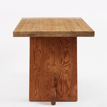 Axel Einar Hjorth, a stained pine "Lovö" table, Nordiska Kompaniet, Sweden, 1930s.