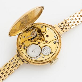 Armbandsur, 18K guld, 26 mm.