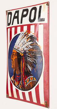 Emaljskylt, Dapol, Tyskland, 1930/40-tal.