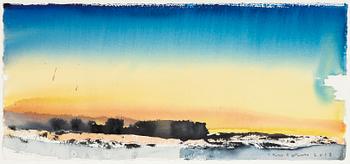 Lars Lerin, watercolour, signed Lars Lerin and dated 2018.