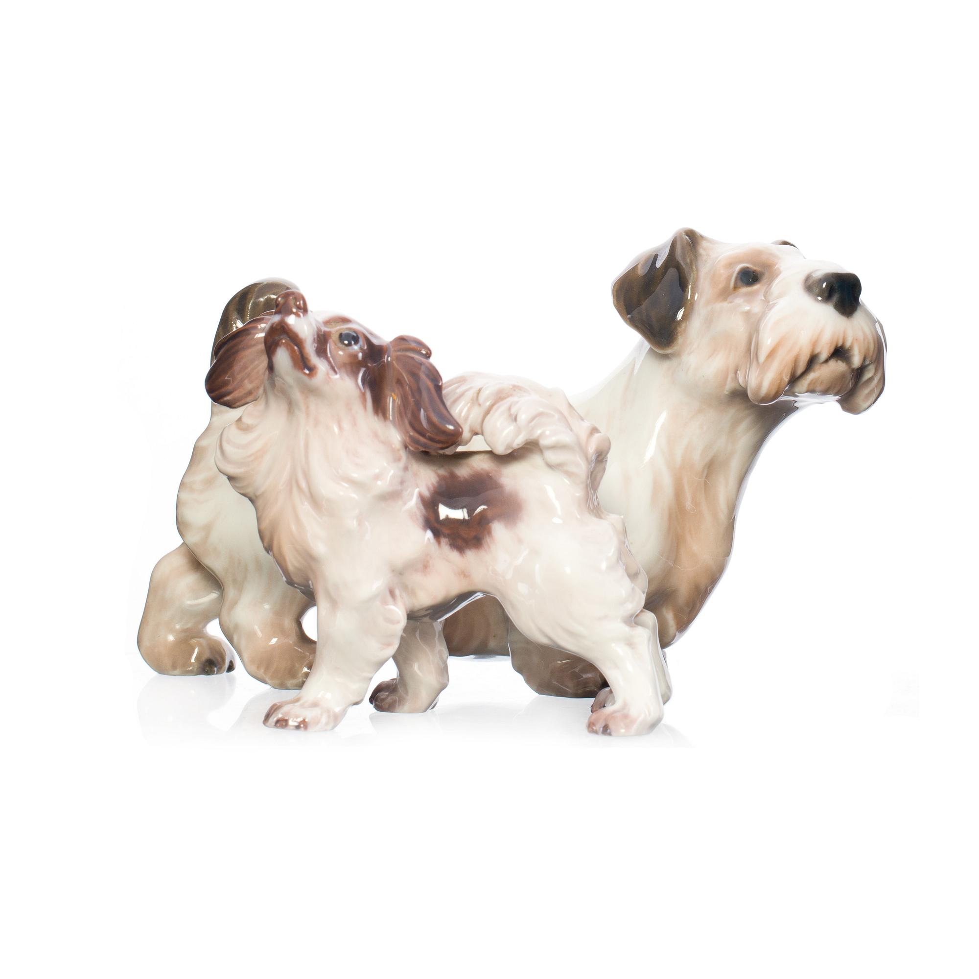 FIGURINER, 2 st, porslin, Dahl Jensen.