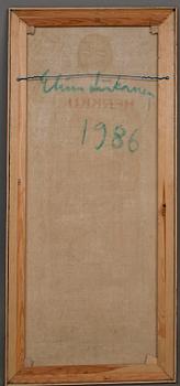 ELINA LIIKANEN, akryl på duk, a tergo signerad och daterad 1986.