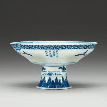 TAZZA, porslin. Sen Qing dynasti.