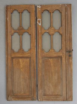 PARDÖRRAR, 1 par, 1800-/1900-tal.