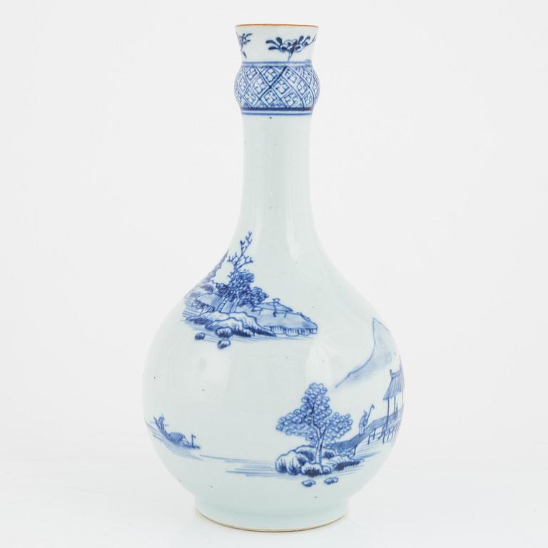 A porcelain vase, China, 18th century.