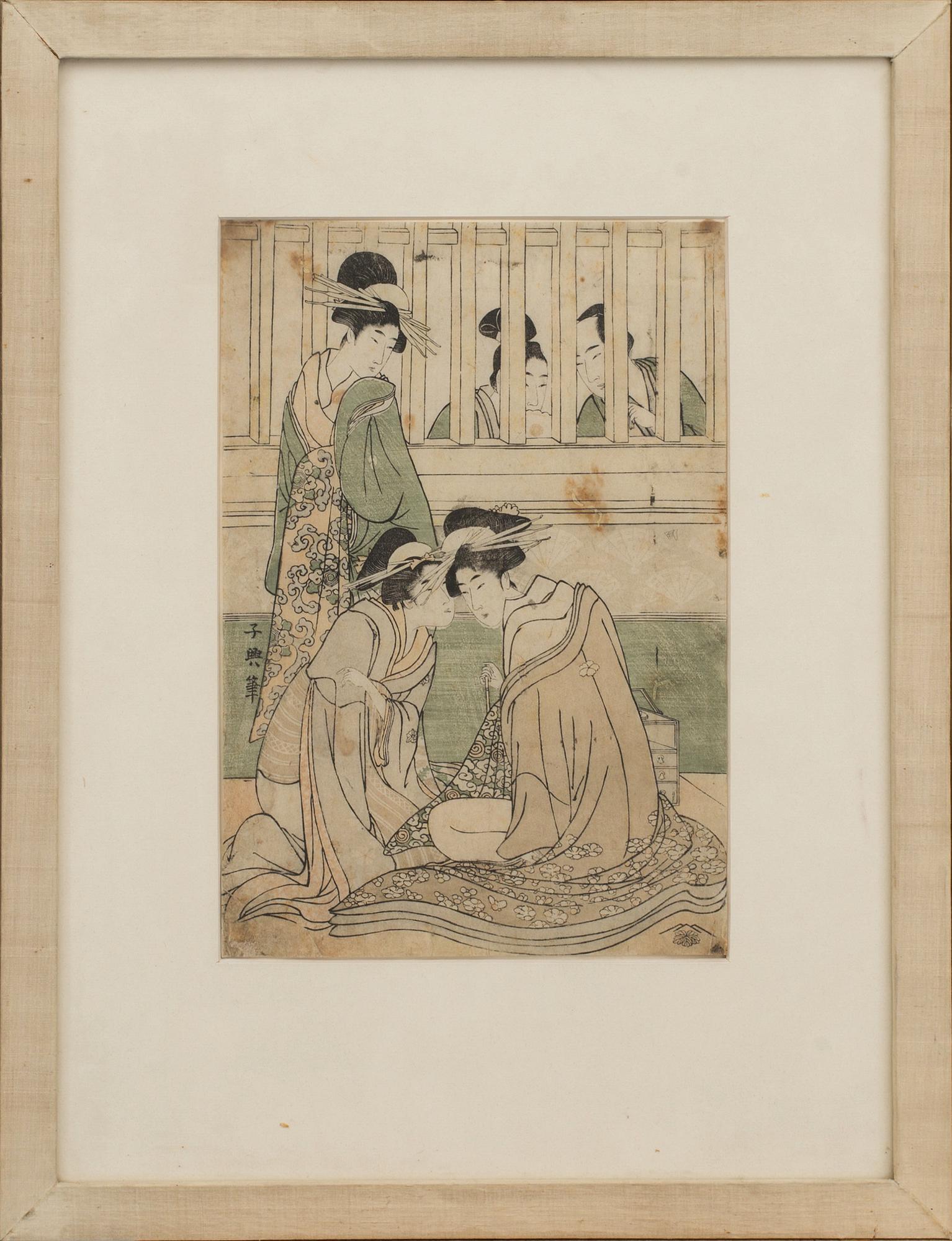 FOUR JAPANESE WOODCUT.