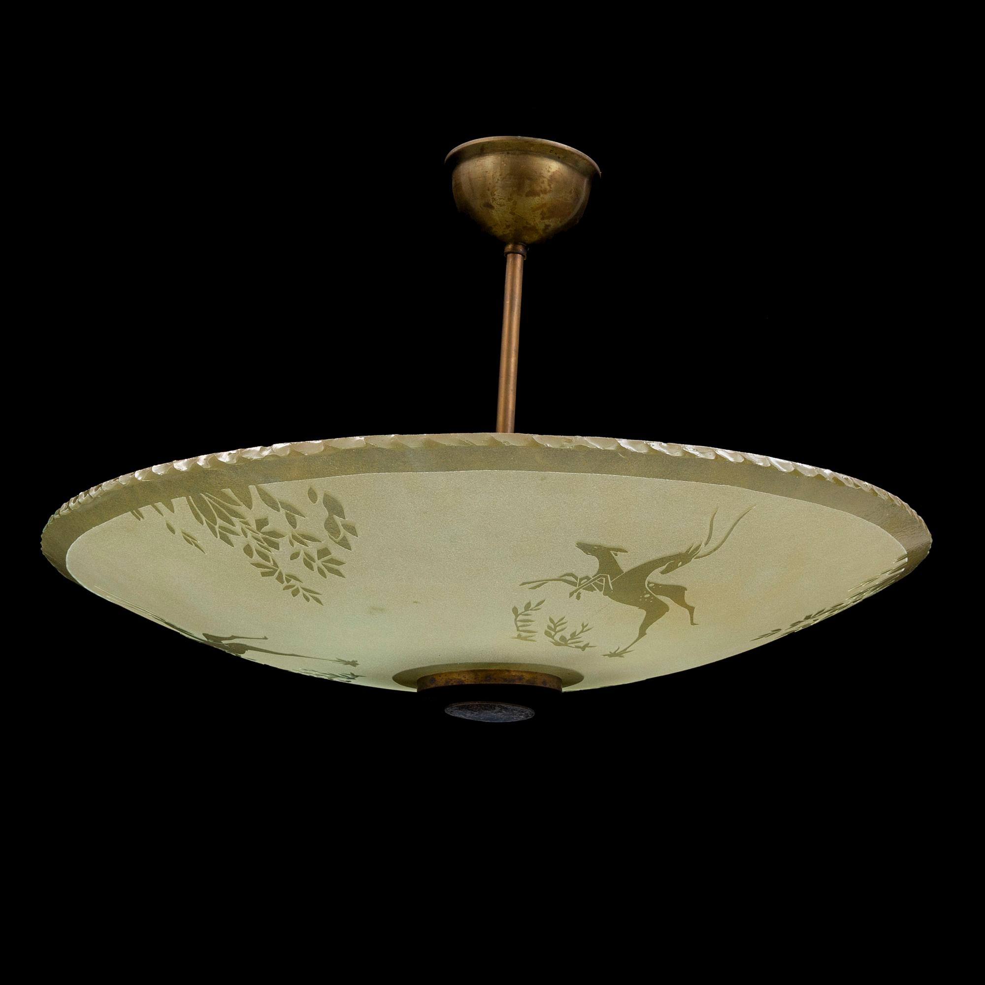 A 1930s ceiling light.