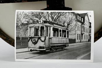 SPÅRVAGNSBELYSNING, metall,  1900-talets första hälft.