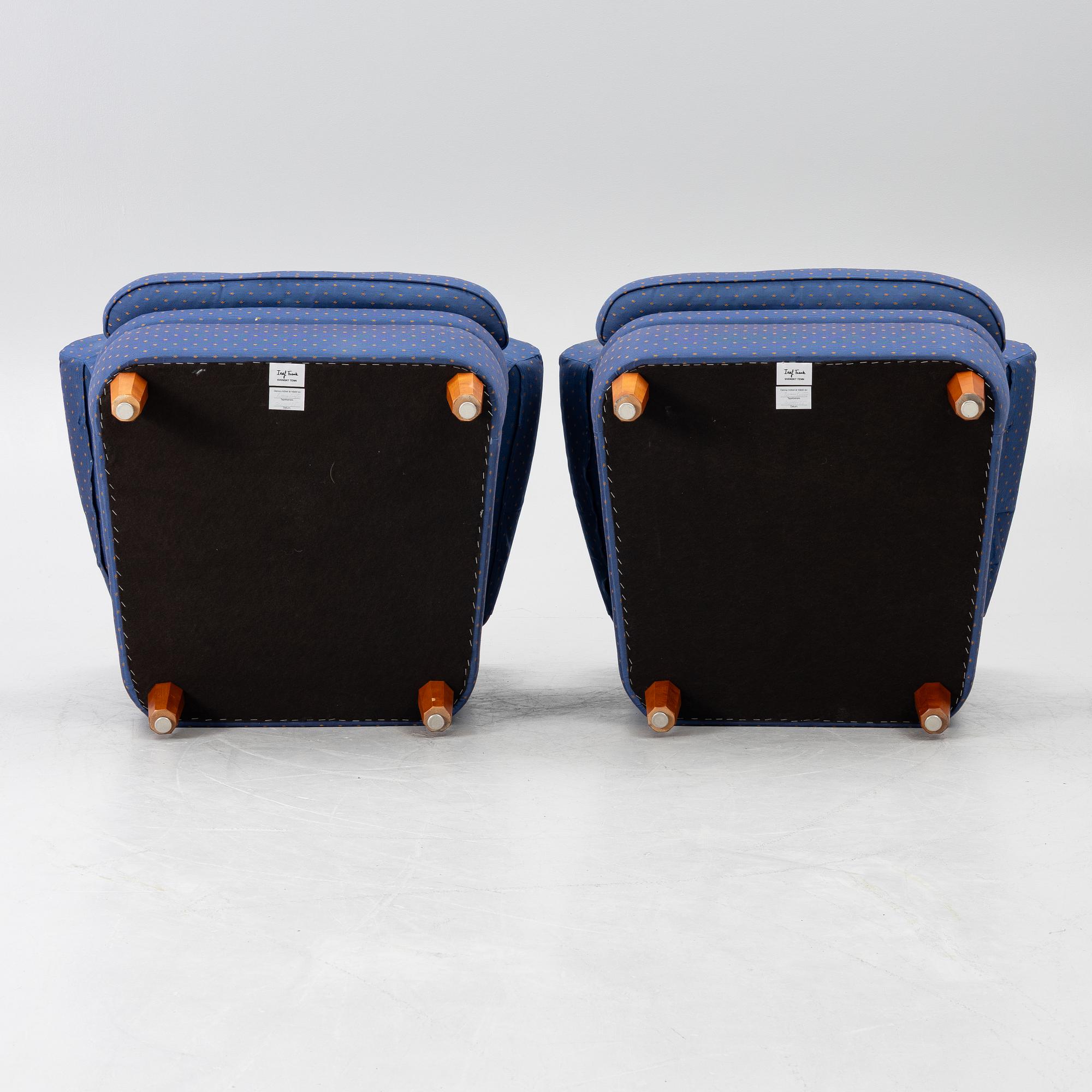 Josef Frank, A pair of armchairs model 568, Svenskt Tenn, 2011.