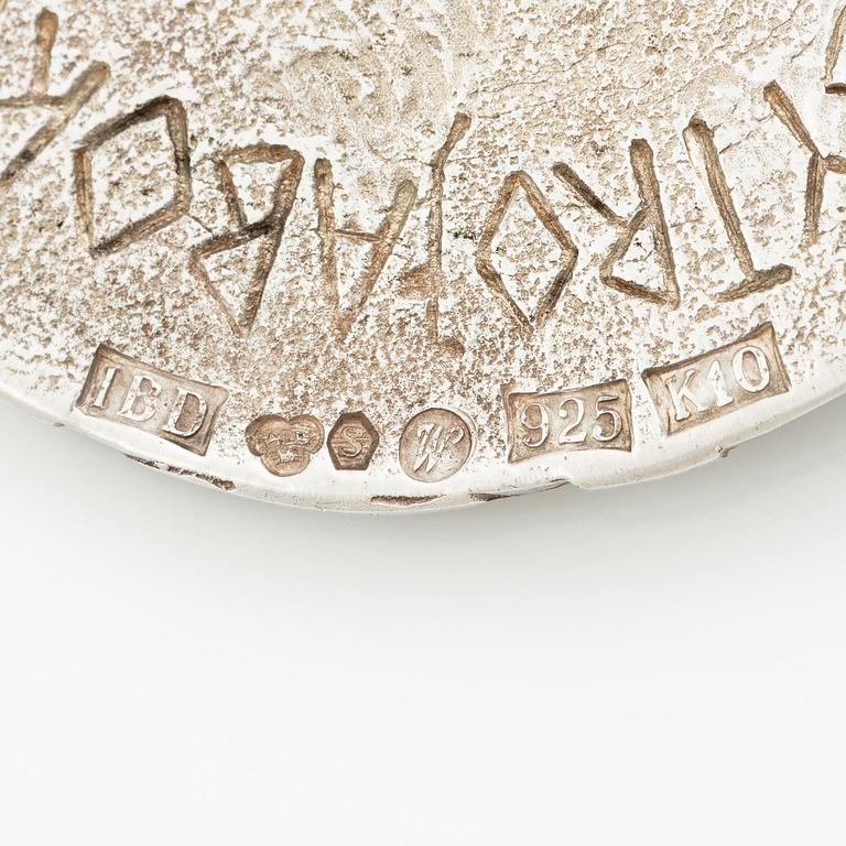 Inga-Britt "Ibe" Dahlquist, a pendant, silver, Visby 1984.
