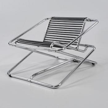 FÅTÖLJ, troligen "Rocking chair", Ron Arad, One Off, England. 1980-tal.
