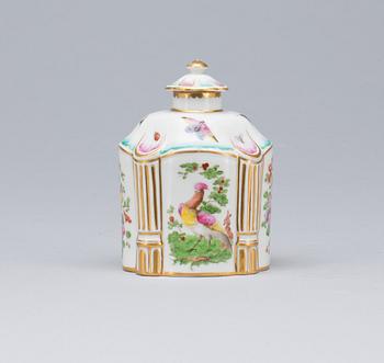 TEFLASKA, porslin 1800-tal.