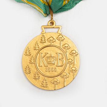 An 18K gold medal, Sporrong, Stockholm 1958.