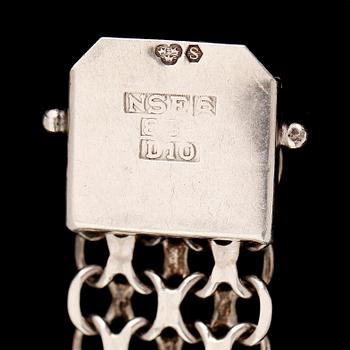 ARMBAND, silver, 1978, x-länk. Vikt ca 24 gram.