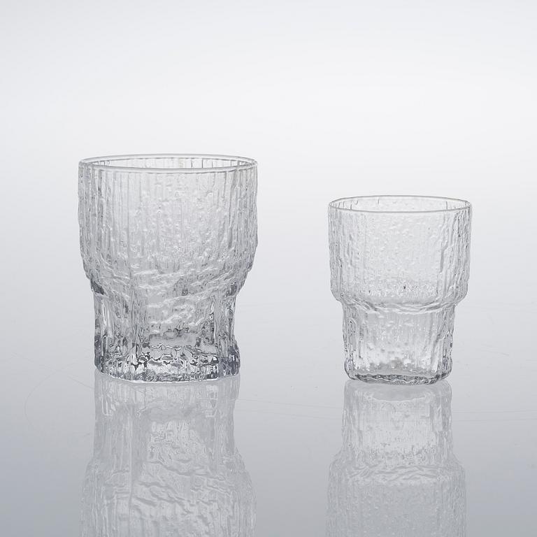TAPIO WIRKKALA, lasisto, 18 kpl., "Aslak", Iittala, 1900-luvun loppupuoli.
