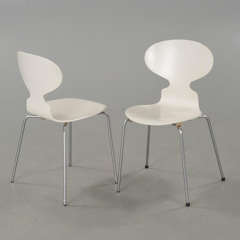 ARNE JACOBSEN, stolar, 6 st, "Myran", Fritz Hansen, 1970.