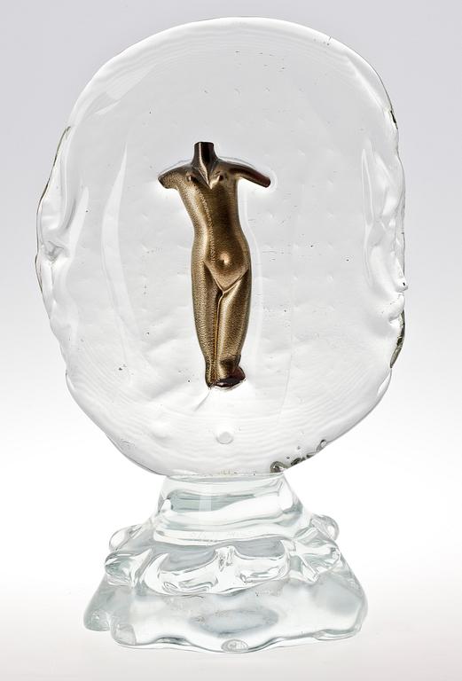 SKULPTUR. Glas. Alfredo Rossi, Murano.