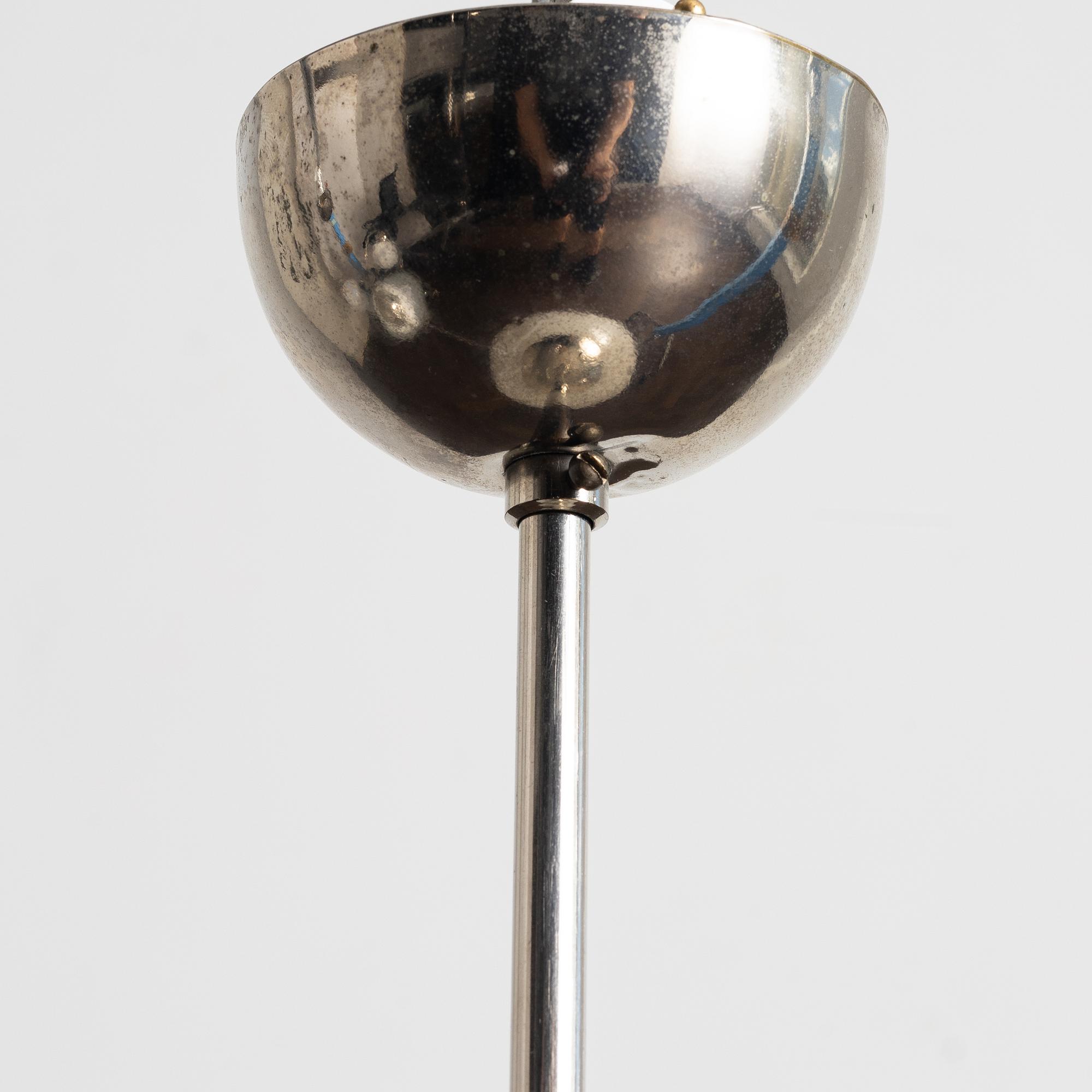Harald Notini, taklampa, modell "10722", Arvid Böhlmarks Lampfabrik, Stockholm, 1930-tal.