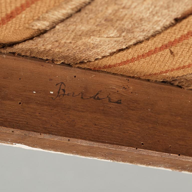 BANKETTER, ett par snarlika, Sengustavianska, omkring år 1800.