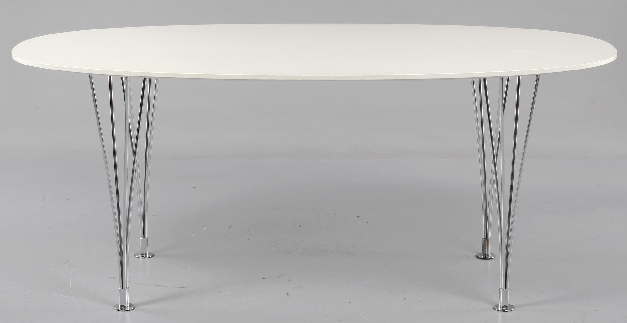 MATBORD, Bruno Mathsson och Piet Hein, licenstillverkat av Fritz Hansen, 1970-tal.