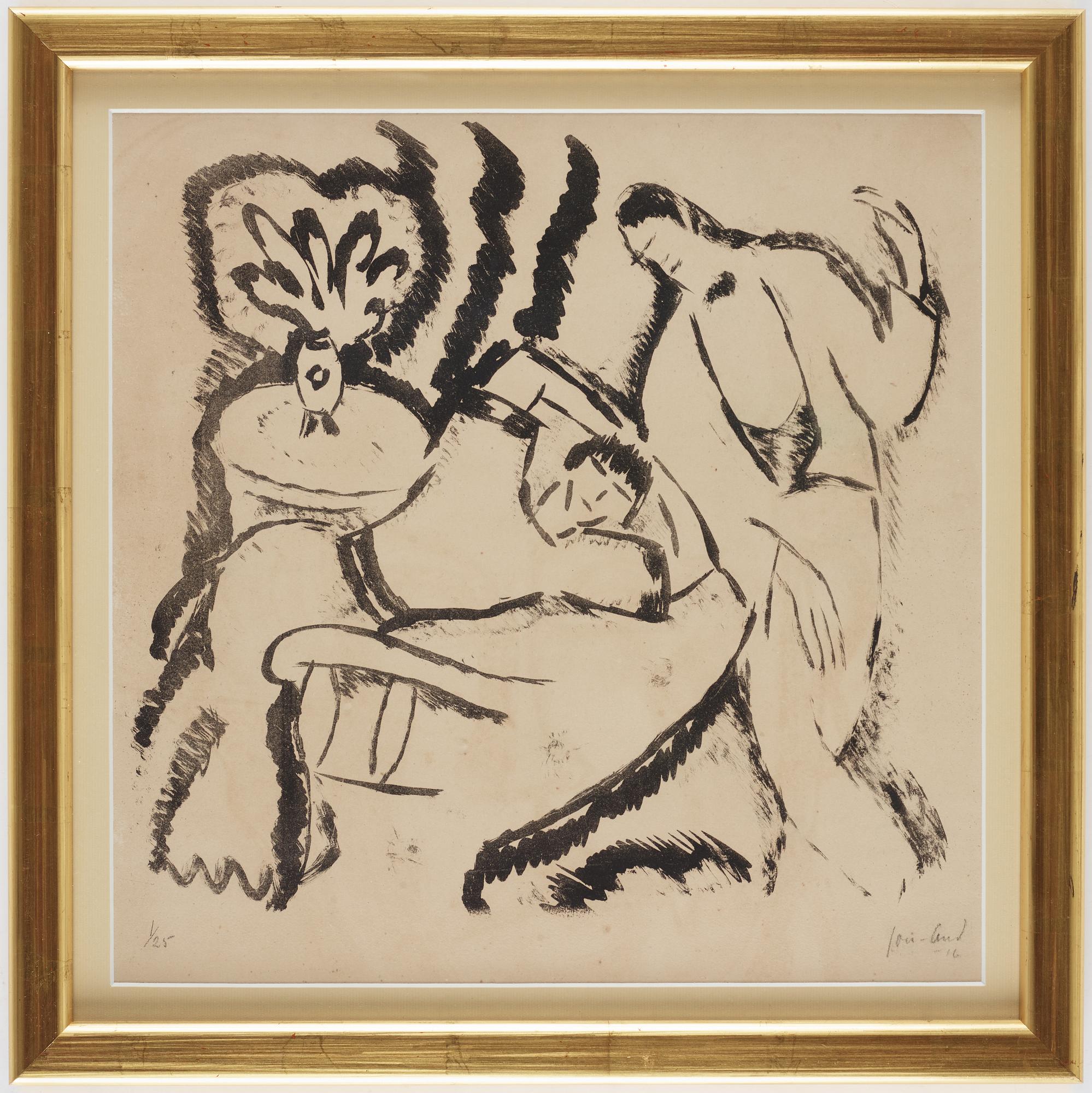 John Jon-And, lithograph, 1916, signed 1/25.