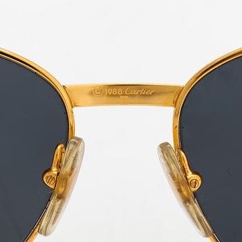 Cartier, Louis Sapphire, glasögonbågar med glas. Märkta Cartier Paris Made in France, 1988, 55 18 135.