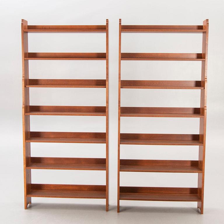 A pair of Gustavian style Ekolsund book shelves from IKEA 1990s.