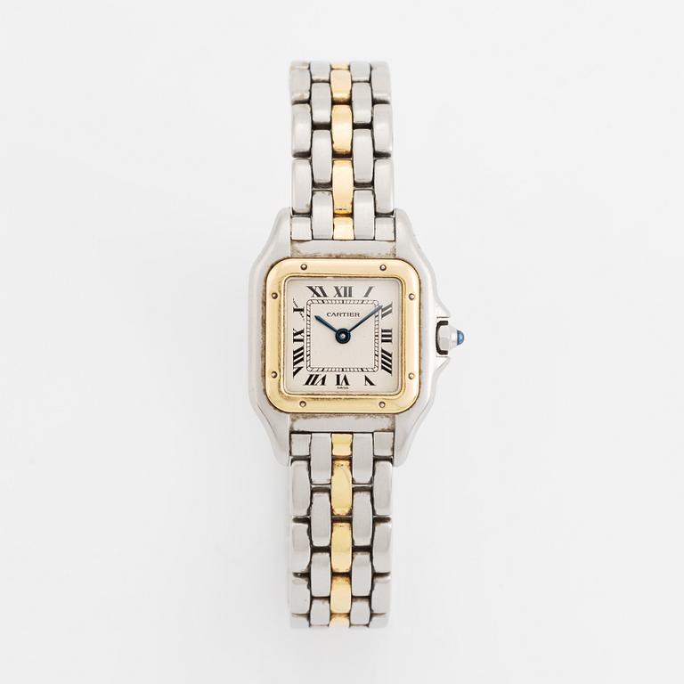 Cartier, Panthère, wristwatch, 21,5 x 21,5 (29,5) mm.