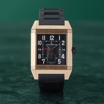 JAEGER-LeCOULTRE Reverso, Squadra Hometime Black, 1000 Hours, armbandsur 35 x 40,5 (50,5) mm.