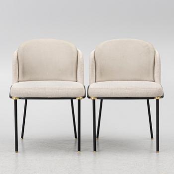 Christophe Delcourt, stolar, ett par, "Fil Noir Dining", Minotti. Italien.