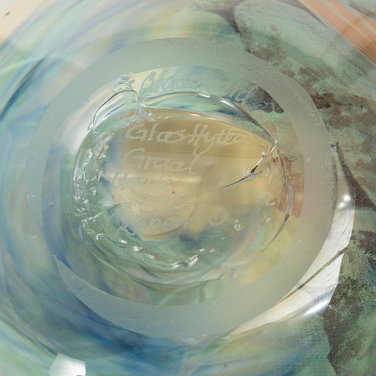 Robert Oldegaarden, glass, vase, graal, unique.