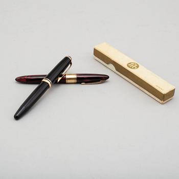 Two pens, Mont Blanc and Fib, 20th century.