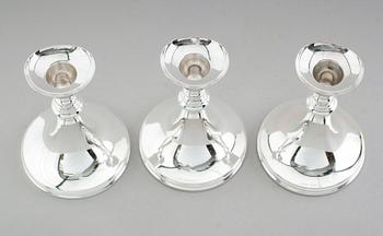 LJUSSTAKAR, 3 st, silver, MGAB, Uppsala 1961-63.