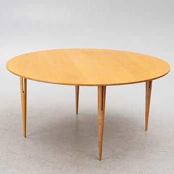 Bruno Mathsson, a dining table, presumably Bruno Mathsson International, Värnamo, Sweden, end of the 20th century.