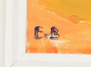 Eero von Boehm, akryl på pannå, signerad.