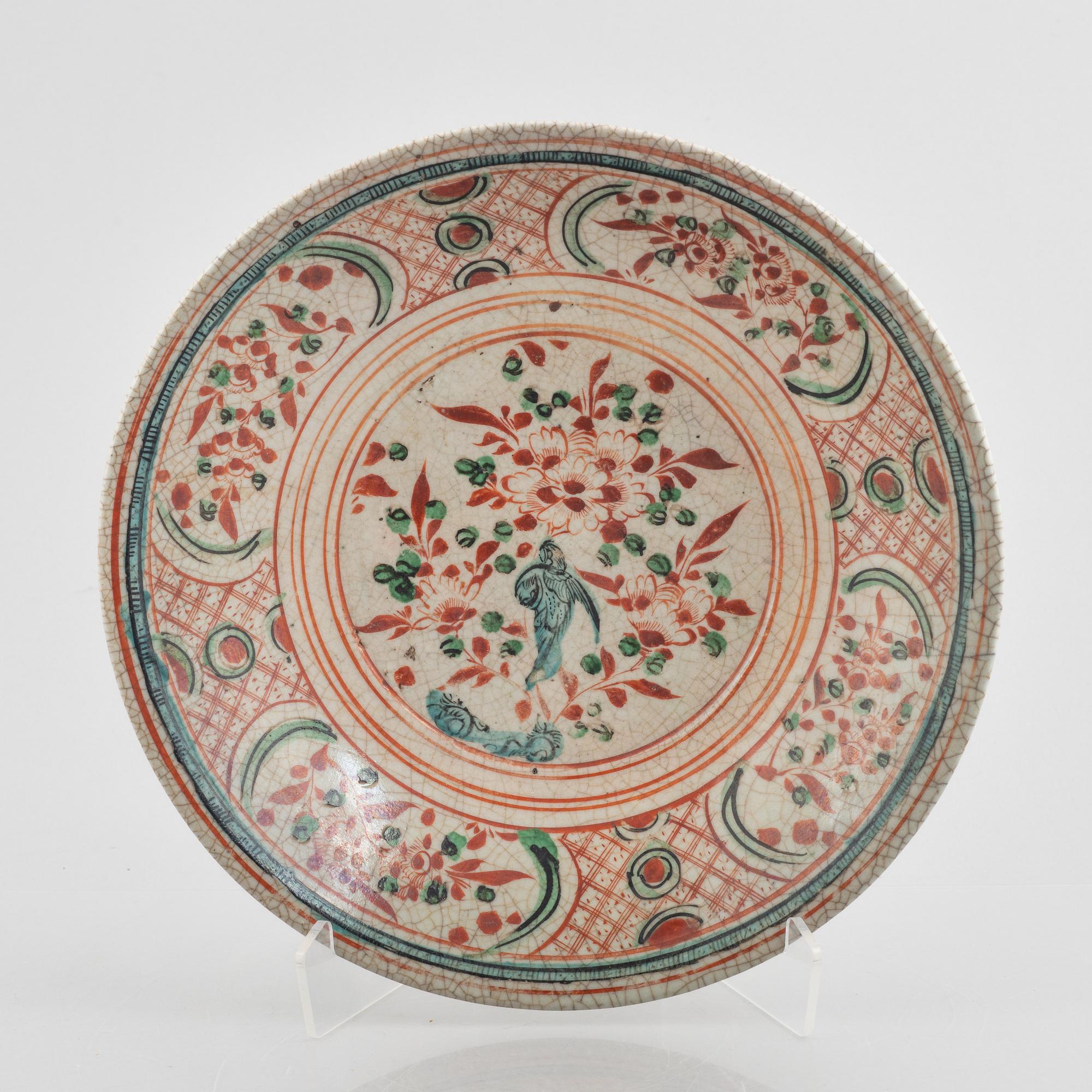 A Swatow dish, Ming dynasty (1368-1644).
