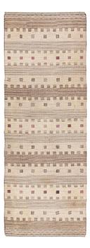 295. Marianne Richter, a runner, 'Gråtaggen', flat weave c. 276 x 101 cm, signed AB MMF MR.