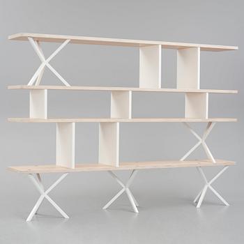 Per Söderberg, a custom made "NEB Shelving System" bookcase produced by No Early Birds.