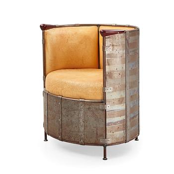 68. Mats Theselius, an 'Älgskinnsfåtöljen' lounge chair, Källemo, ed. 311/360, Sweden post 1991.