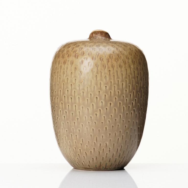 Stig Lindberg, a stoneware vase, Gustavsberg Studio, Sweden mid 1900s.