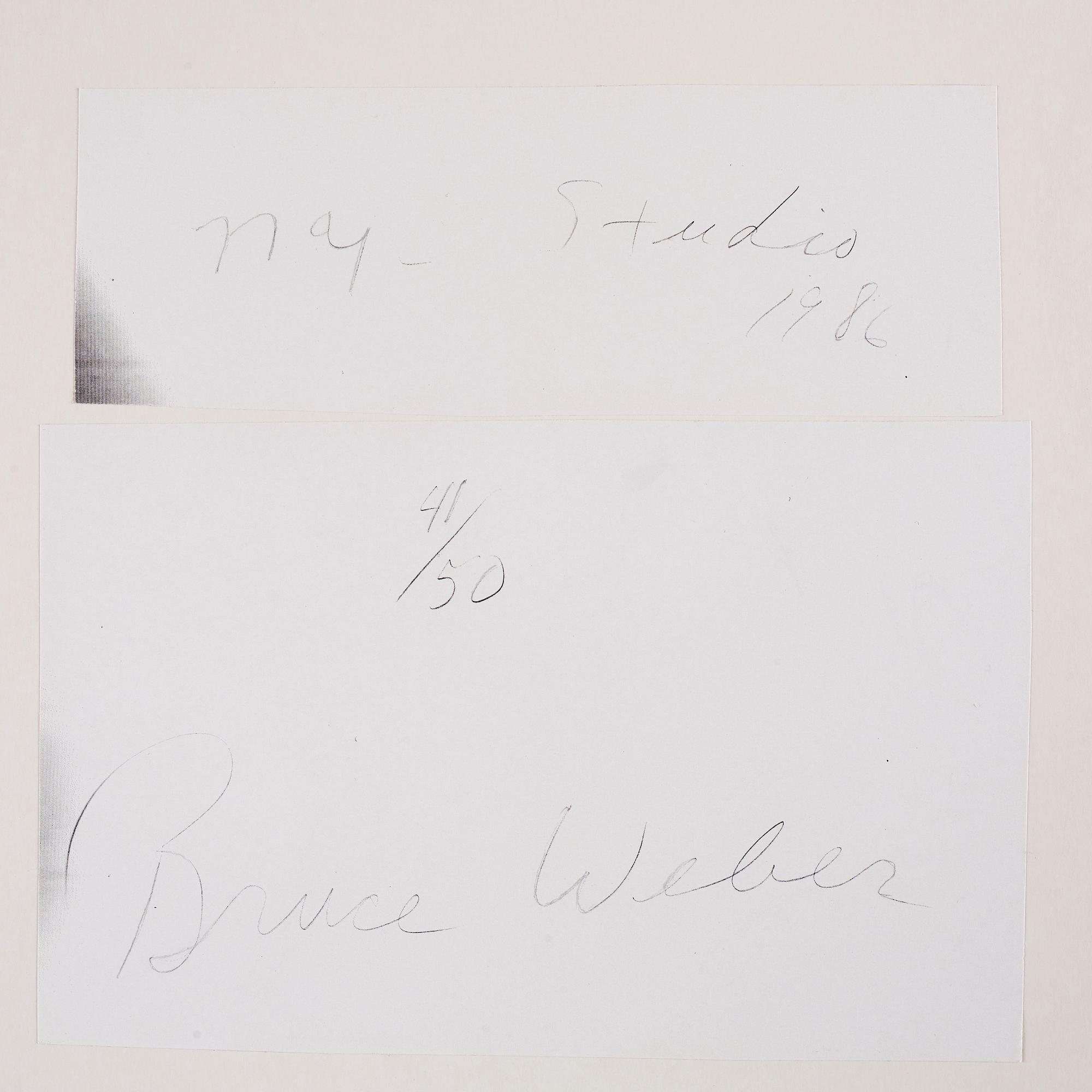 Bruce Weber, "NYC Studio (from The Indomitable Spirit Portfolio)", 1986-1989.