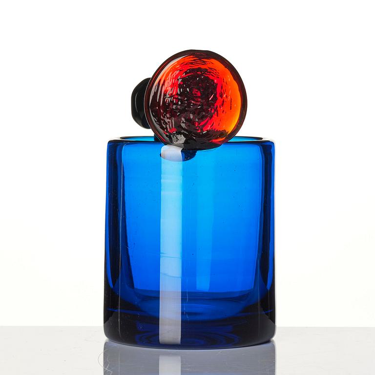 Oiva Toikka, a "Pompom" glass vase, Nuutajärvi, Notsjö, Finland, ca 2000.