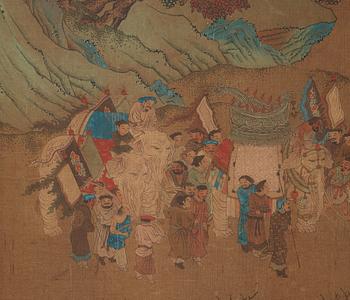 A Chinese album with paintings of Envoys Presenting Tribute  职贡图(Zhigong tu), probably 17thCentury, after an old master.